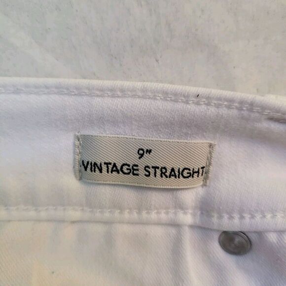 J CREW Women's Vintage Straight White Denim Jeans Ankle Length Size 30 - Picture 6 of 11